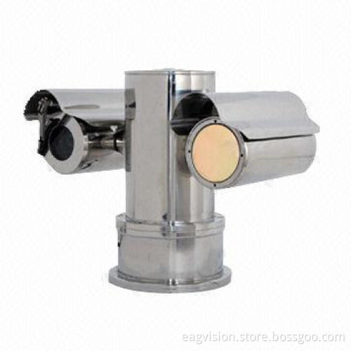 Bullet-proof Stainless Steel IR PTZ Camera with 400m Laser Illumination and IP68 Protection Level